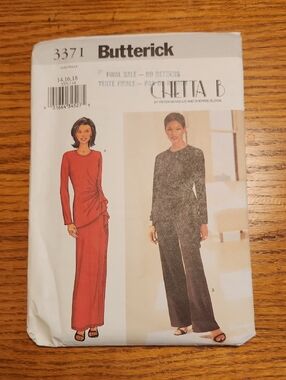 Butterick 3371 Chetta B Dress & Pants Pattern - Uncut Size 14-18